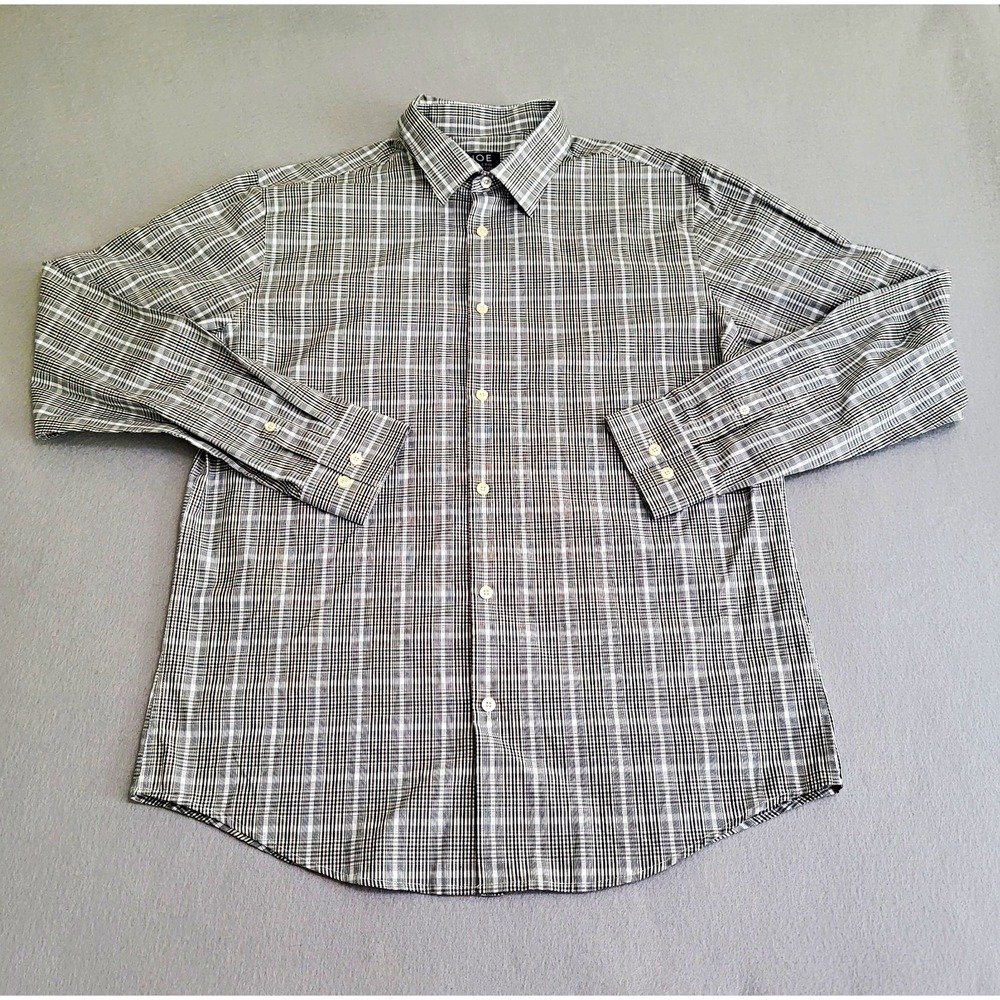 NWT Joseph Abboud JOE Long Sleeve Button Down Checked Shirt Men's L